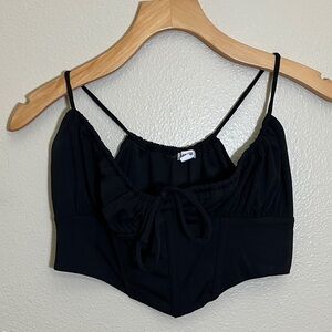 Garage Black Corset Crop Top